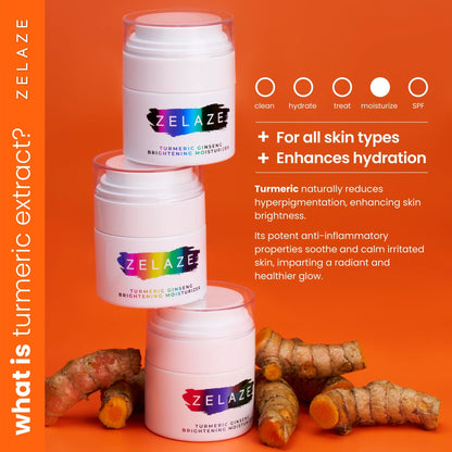 ZeLaZe Turmeric Ginseng Brightening Moisturizer - Zelazeskin.com